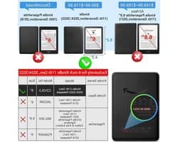 E-reader Beschermhoes - Lezer Cover - Apparaat Beschermen - Versterkte Hoeken - 6 Inch - Transparant