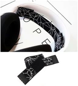 Store_9 - Hoofdband Pad - Hoofdband Cover - Flex Stof - Zwart/Wit - Hoofdtelefoon Accessoire - Geschikt voor SteelSeries Arctis 5 en 3 — thumbnail 5