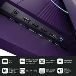 Arozzi Nova 32" Gaming Monitor - QHD IPS - 180Hz - Paars — thumbnail 5