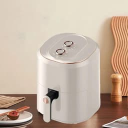 Airfryer Oven - Friteuse Heteluchtoven - Gezond Koken - Olievrij Frituren - 6 Liter - Wit — thumbnail 5