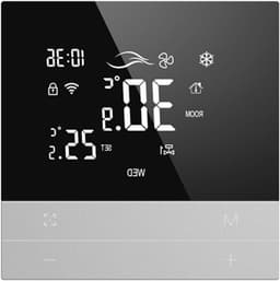 Slimme Thermostaat - Temperatuurregelaar Wifi - Comfort Verhogend - App en Spraakbesturing - 5-35 Gradenset - Wit — thumbnail 1