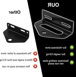 Trekkoppeling voor Grasmaaiers, Geschikt voor Tuintractoren, Met Balhoofd en Bevestigingsmateriaal, Ideaal voor Tuinaccessoires en Aanhangers — thumbnail 3