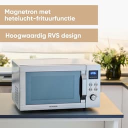 Multifunctionele Oven - Airfryer Magnetron - Gerechten Bereiden - 4-in-1 Functionaliteit - 25 Liter - Zilver — thumbnail 5