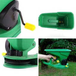 Handstrooier - Zaaimachine Tuin - Gras Zaaien - 5 Versnellingsstanden - 1.5 Liter - Groen — thumbnail 3
