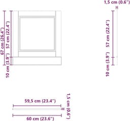 Vaatwasserpaneel 60x1.5x67cm Hoogglans Wit voor Keuken — thumbnail 4