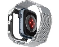 Spigen Bandje geschikt voor Apple Watch 45mm - Metal Fit Pro - Zilver