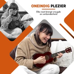 Finesse Ukelele - Starterset - 21" - Ukulele - Kind - Muziekinstrument - Bordeaux — thumbnail 5