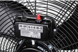 CasaFan DF600 Eco IP54 SL Vloerventilator 123 W (Ø x h) 65 cm x 77 cm Zwart (mat) Zwenkbaar — thumbnail 2