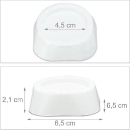 *** 4 Trillingsdempers Wasmachiine en Droger - Geruisloze Waservaring - Set van 4 stuks in stijlvol wit - Stil en Stabiel van Heble® *** — thumbnail 2