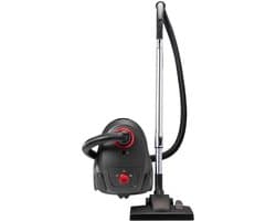 Stofzuiger met zak - vloerstofzuiger incl. 3 stofzuigerzakken - 94 cm telescoopstang en omschakelbare vloermondstuk - 7,5 m actieradius - uitwasbare HEPA12 & microfilter