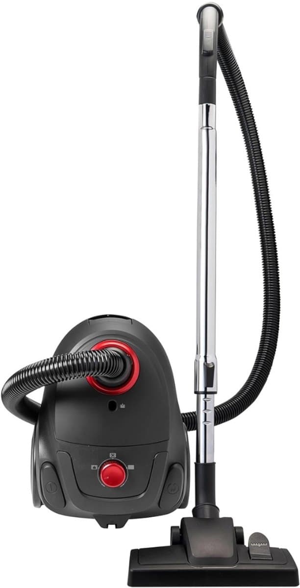 Stofzuiger met zak - vloerstofzuiger incl. 3 stofzuigerzakken - 94 cm telescoopstang en omschakelbare vloermondstuk - 7,5 m actieradius - uitwasbare HEPA12 & microfilter — afbeelding 1