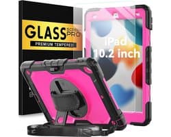 Robuuste Kindvriendelijke Tablet Hoes voor iPad 10,2 Inch met Screenprotector en Band