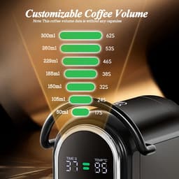 Koffiecupmachine – Capsulekoffiemachine – Espresso-apparaat – Koffiezetapparaat – Machine voor Koffiecapsules – 4-in-1 Compatibel met Diverse Capsules – 19 Bar Pomp met LCD Display — thumbnail 2