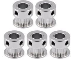 5 Stuks Aluminium Tandwiel Poelies voor 3D Printer Tijdriem voor 6mm Breedte Belt