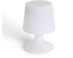 Draadloze LED Tafellamp Buiten met Bluetooth Speaker, Oplaadbaar RGBW Licht