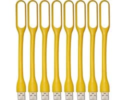 8 Stuks Flexibele USB LED Lamp voor Laptop en Toetsenbord - Verstelbaar en Draagbaar