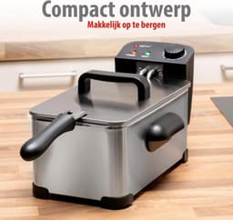 Friteuse met 3 Liter Inhoud en Instelbare Temperatuur - Zilver — thumbnail 6