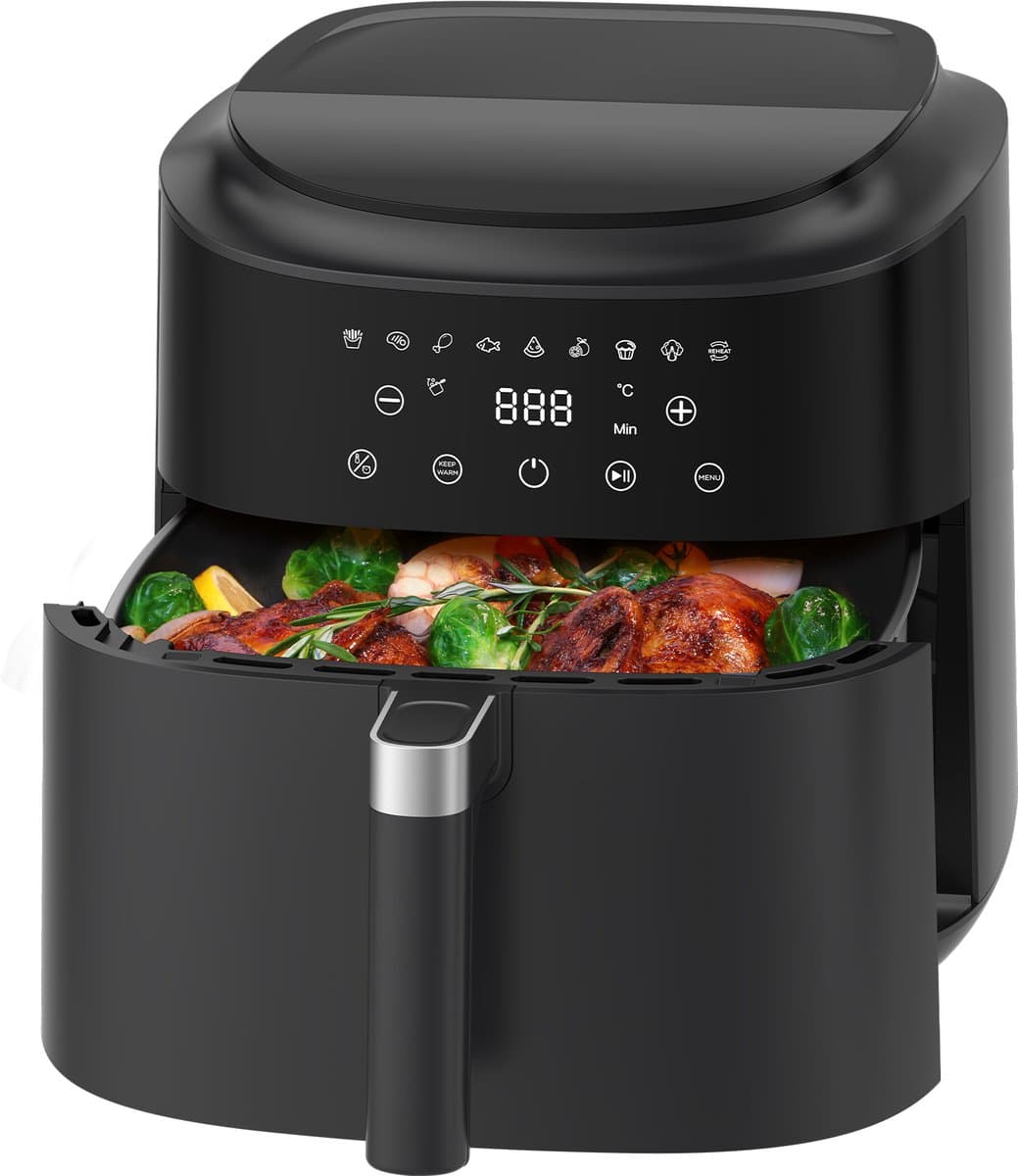 Dewelling XXL 9 L Airfryer AF80D10 – Heteluchtfriteuse met dehydratieprogramma – 2350 W krachtige prestaties en 360° hete luchtcirculatie — afbeelding 1