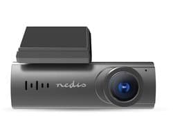 Nedis Dashcam – 1080p Full HD – Voor Auto – WiFi – Nachtzicht – Looprecording - 128GB - Vaderdag Cadeau
