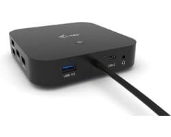 Universele USB-C Dockingstation met Dubbele 4K DisplayPort en 100W Power Delivery