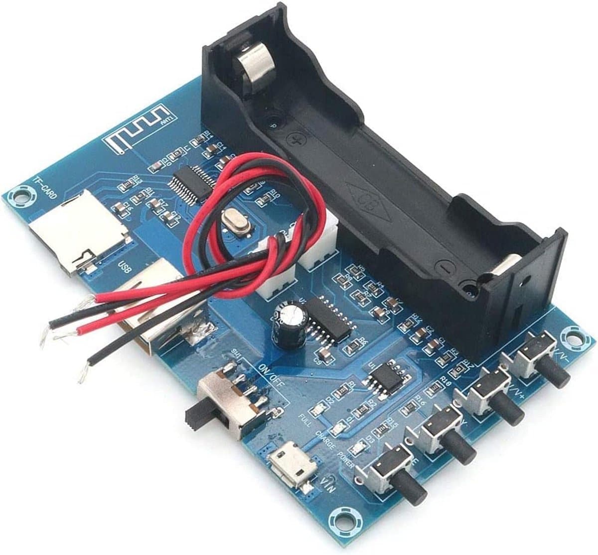 Compacte Bluetooth Audio Versterker Module 5W + 5W voor DIY Luidsprekers en Oplaadbare Projecten — afbeelding 1