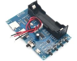 Compacte Bluetooth Audio Versterker Module 5W + 5W voor DIY Luidsprekers en Oplaadbare Projecten