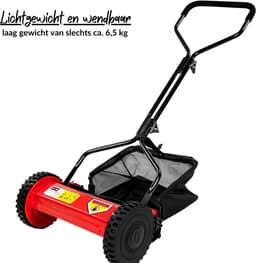 DYNA® Grasmaaier handmatige – Grastrimmer Opvouwbaar – Handmaaier - Rood - 60cm x 50cm x 124cm — thumbnail 5