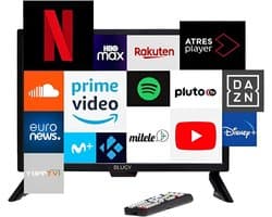 Smart TV 23,8 inch Full HD LED 12V voor Caravan, Camper en Boot