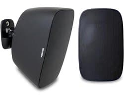 Buitenluidspreker - Weerbestendige Speaker - Omgevingsgeluid Buiten - 1000W Maximaal Vermogen - 10x48x50cm - Wit Grijs