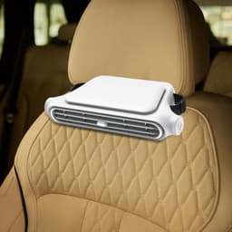 Nek Ventilator - Auto Hoofdsteun Ventilator - Autoventilator Achterbank - USB Type-C - 3 Snelheden - Bladloos - Met Klittenband Bevestiging - 18 x 9 x 3,7 cm - Zwart — thumbnail 3