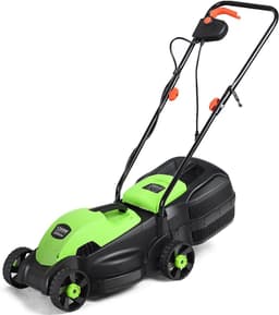 Elektrische Grasmaaier - Grasmaaier met Kabel - Gazon Onderhoud - 3 Maaihoogtes - 32cm Snijbreedte - Groen — thumbnail 1