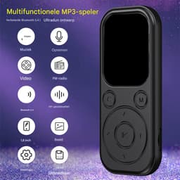 longziming -MP3-speler met Bluetooth 5.3 – 32GB HiFi Muziekspeler met 2,01″ Scherm, Ingebouwde Speaker, FM-Radio, Spraakopname & E-book Functie — thumbnail 2