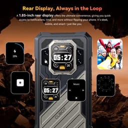 CUBOT Kingkong X Pro Robuuste Smartphone 5G - 48GB RAM - 256GB ROM - 10200mAh - 6.583 inch 120Hz - IP68/IP69K - Android 14 - NFC - GPS - Zwart — thumbnail 6