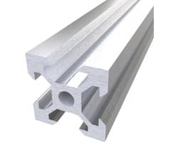 Aluminium Profiel - V-groef Extrusie - 3D Printer Bouw - Modulair Systeem - 1100mm Lengte - Zilver