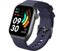 Smart Watch Mannen Vrouwen met Bellen, Hartslagmeter en Stappenteller IP68