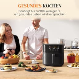 Grote heteluchtfriteuse 8L met 8 programma's en 1700W - Gezond Frituren — thumbnail 6