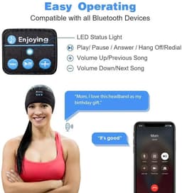 Grijze Draadloze Slaapkoptelefoon – Bluetooth Hoofdband voor Zijslapers – Ruisonderdrukking – Ultradun Ontwerp — thumbnail 4
