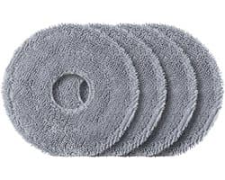 Roborock Saros 10R/20/Z70 en Qrevo Curv 2 Pro/CurvX/EdgeT Dweilpads (4 Stuks, Plus.Parts® alternatief voor 8.02.0453)