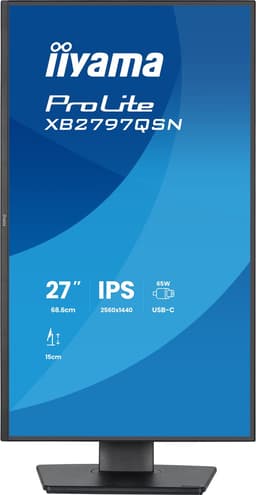 iiyama ProLite XB2797HSN-B1 - 27 inch - Full HD - IPS - USB-Hub (4x) - Verstelbaar - USB-C Dock — thumbnail 5