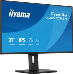iiyama ProLite XB2797HSN-B1 - 27 inch - Full HD - IPS - USB-Hub (4x) - Verstelbaar - USB-C Dock — thumbnail 2