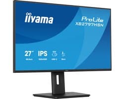 iiyama ProLite XB2797HSN-B1 - 27 inch - Full HD - IPS - USB-Hub (4x) - Verstelbaar - USB-C Dock