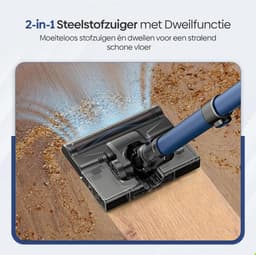Steelstofzuiger Draadloos - Stofzuiger Zonder Zak op Accu - Inclusief Opzetstukken — thumbnail 2
