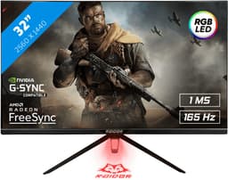 RAIDER Ultra Gaming Monitor - 165Hz - QHD (2560x1440) - IPS - 1 ms - FreeSync/G-Sync - RGB - 32 inch — thumbnail 1