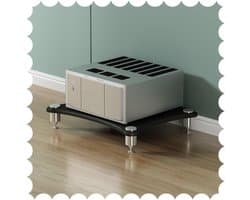 Hifi Kast - Audio Video Meubel - Media Opslag - Stabiele Metalen Frame - 60x50x10cm - Zwart