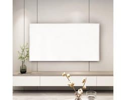 TV Beschermhoes - Zon en Stofhoes - Woonkamer Decoratie - Elastische Pasvorm - 40-45 inch - Wit