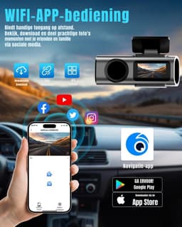 RWB® Dashcam Voor en Achter - Dashcam - Dashcams - Zwart - ‎4 x 10 x 5 cm — thumbnail 4