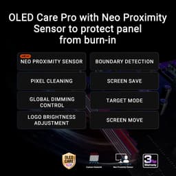 ASUS ROG Strix OLED XG27AQDMES - QHD OLED Gaming Monitor - 240hz - Neo Proximity Sensor - 27 inch — thumbnail 14