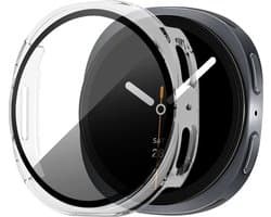 Bandz PC hard case hoesje met screenprotector - geschikt voor Samsung Galaxy Watch 8 - 40mm - beschermhoes van hard plastic - full cover (transparent)