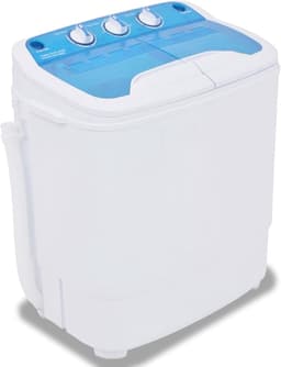 Mini-wasmachine met dubbele bak voor studenten en kleine ruimtes — thumbnail 1