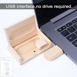 Externe USB schijf met houten behuizing en opslagcapaciteit tot 64 GB — thumbnail 3